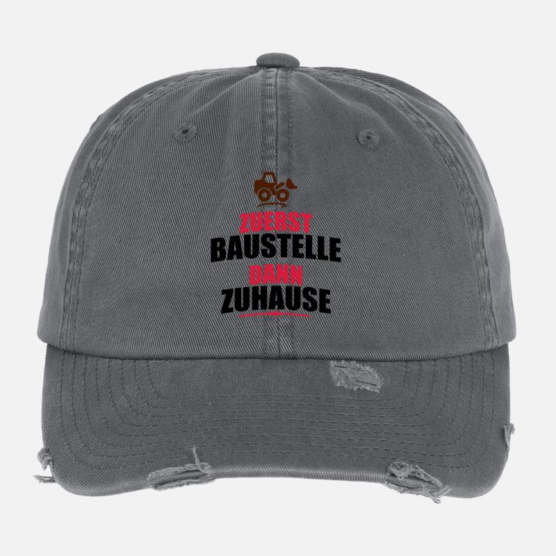 chantier de construction Casquette vintage effet usé Flexfit