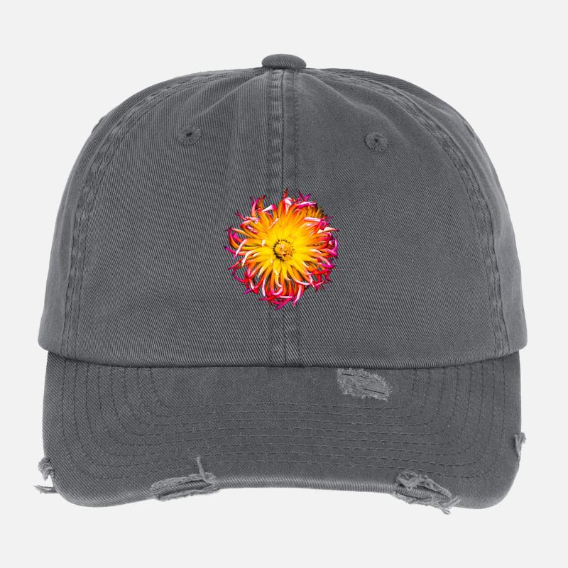 Bouquet de fleurs Casquette vintage effet usé Flexfit