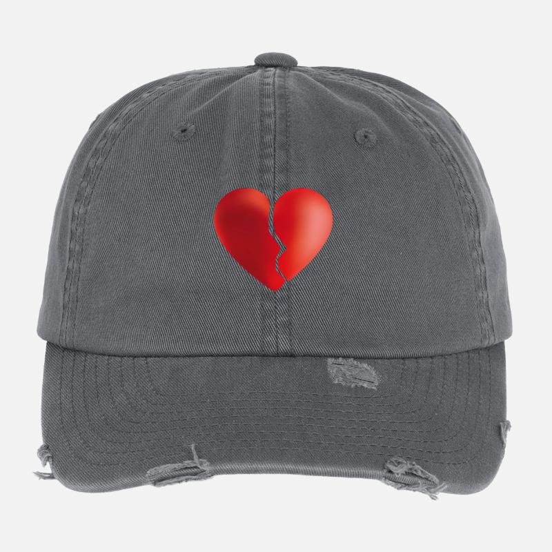 Broken heart Flexfit Vintage Destroyed Cap