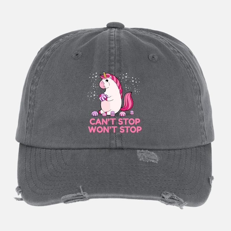 Impossible d'arrêter ne s'arrêtera pas Casquette vintage effet usé Flexfit
