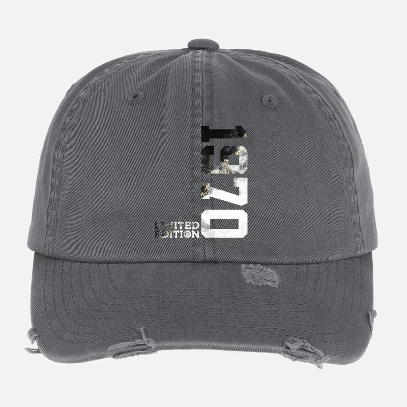 56E ANNIVERSAIRE ÉDITION LIMITÉE 1970 Casquette vintage effet usé Flexfit