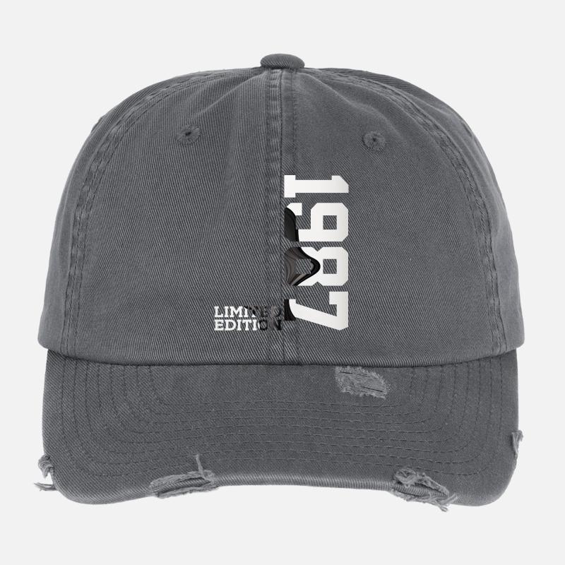 ÉDITION LIMITÉE 39E ANNIVERSAIRE 1987 Casquette vintage effet usé Flexfit