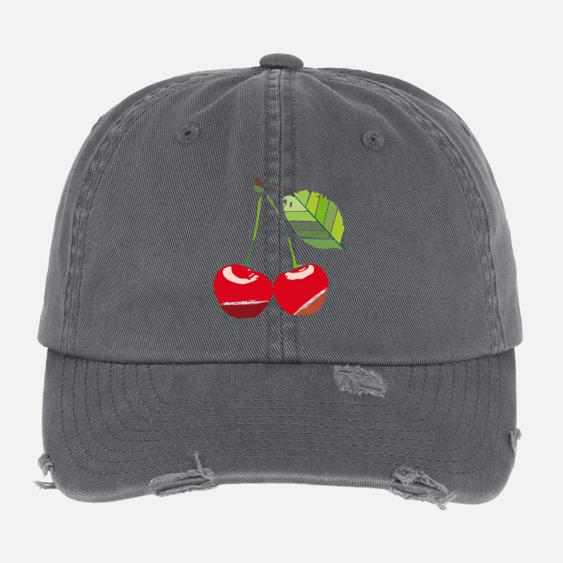 cherry Flexfit Vintage Destroyed Cap