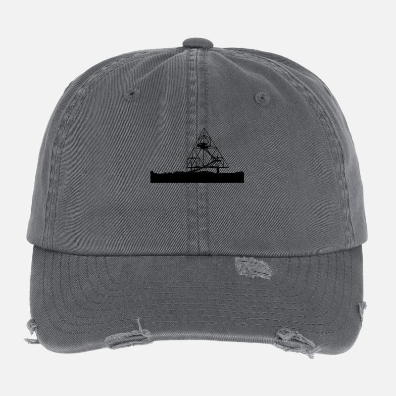 Bottrop Tetraeder Flexfit Vintage Destroyed Cap