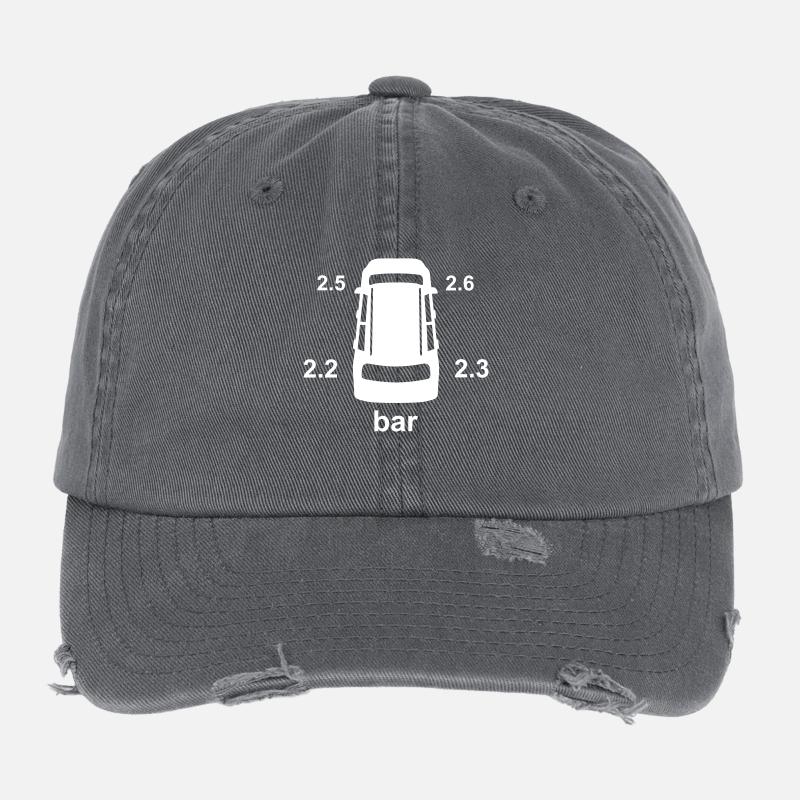 tire_pressure_indicator_tpms34 Flexfit Vintage Destroyed Cap