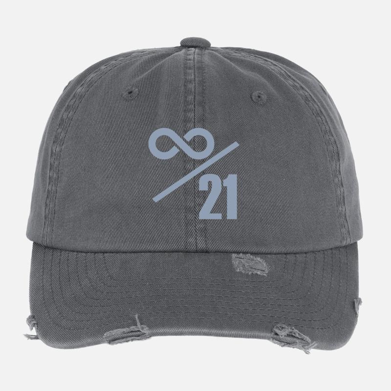 Bitcoin 21 Million Limit – Infinitely Valuable Flexfit Vintage Destroyed Cap