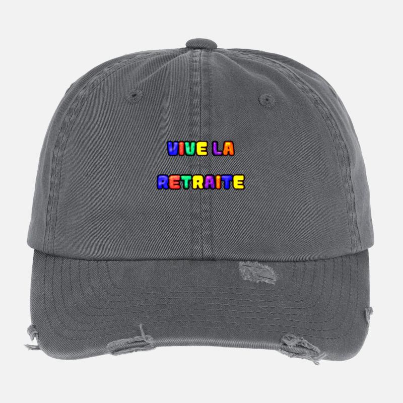 RETRAITE. RETRAITE. RETRAITEE. SENIOR. MAMIE. PAPY Casquette vintage effet usé Flexfit