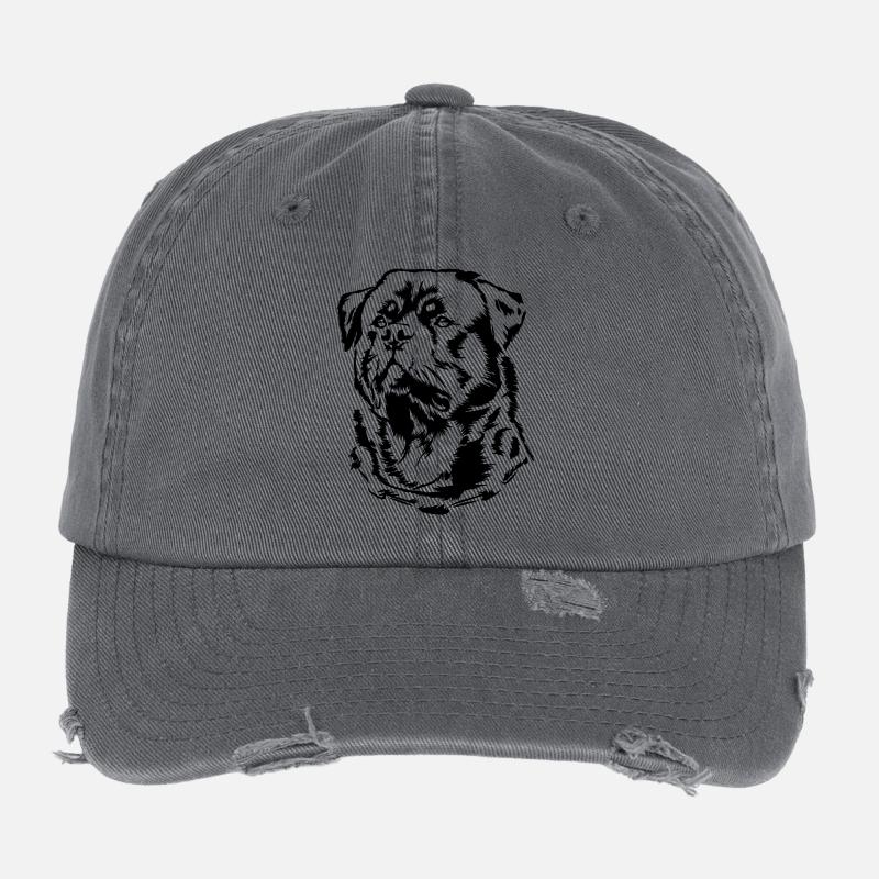 Rottweiler Flexfit Vintage Destroyed Cap