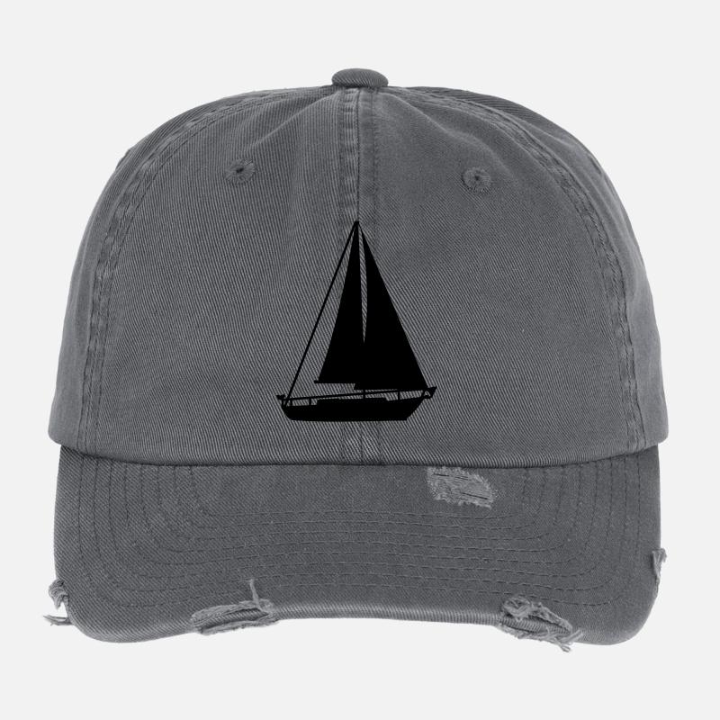 Segelboot_Sailing_Segeln Flexfit Vintage Destroyed Cap