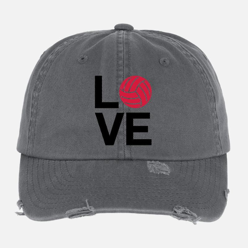 love volleyball Casquette vintage effet usé Flexfit