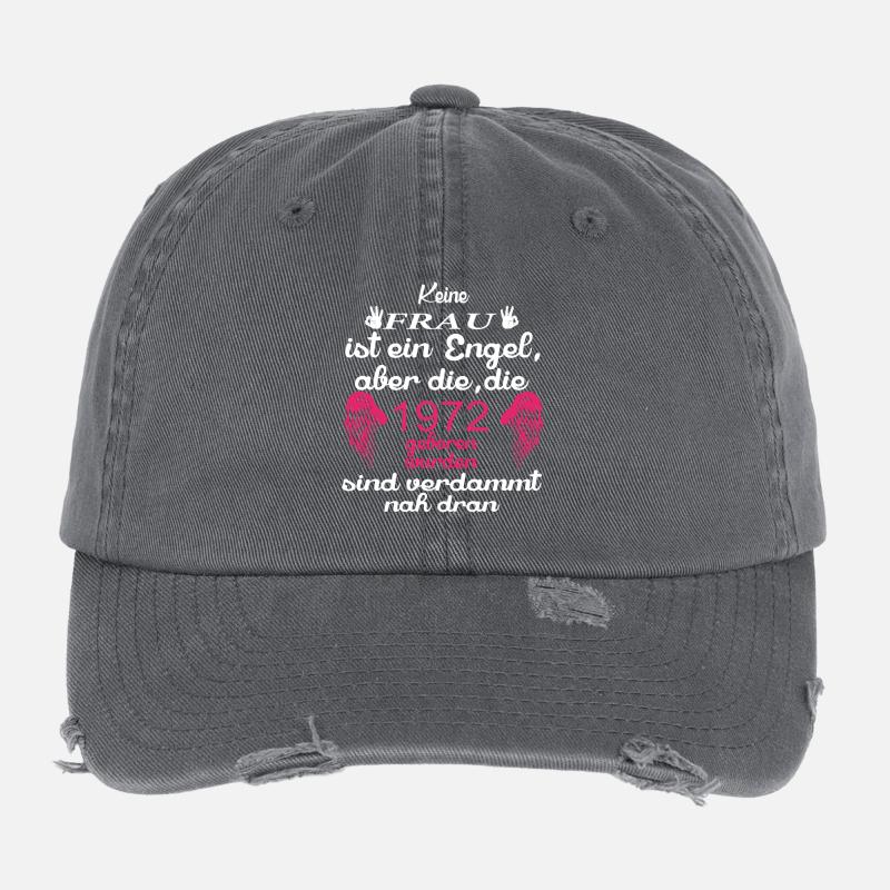 Frau Engel 1972 - Flexfit Vintage Destroyed Cap - Dunkelgrau