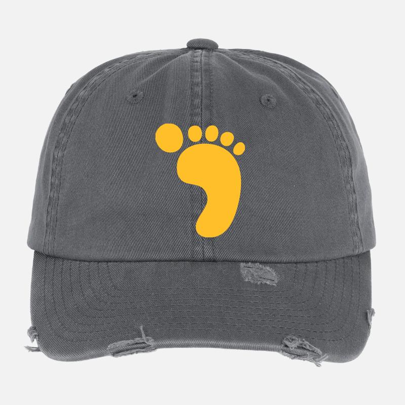 Grosse empreinte! Casquette vintage effet usé Flexfit