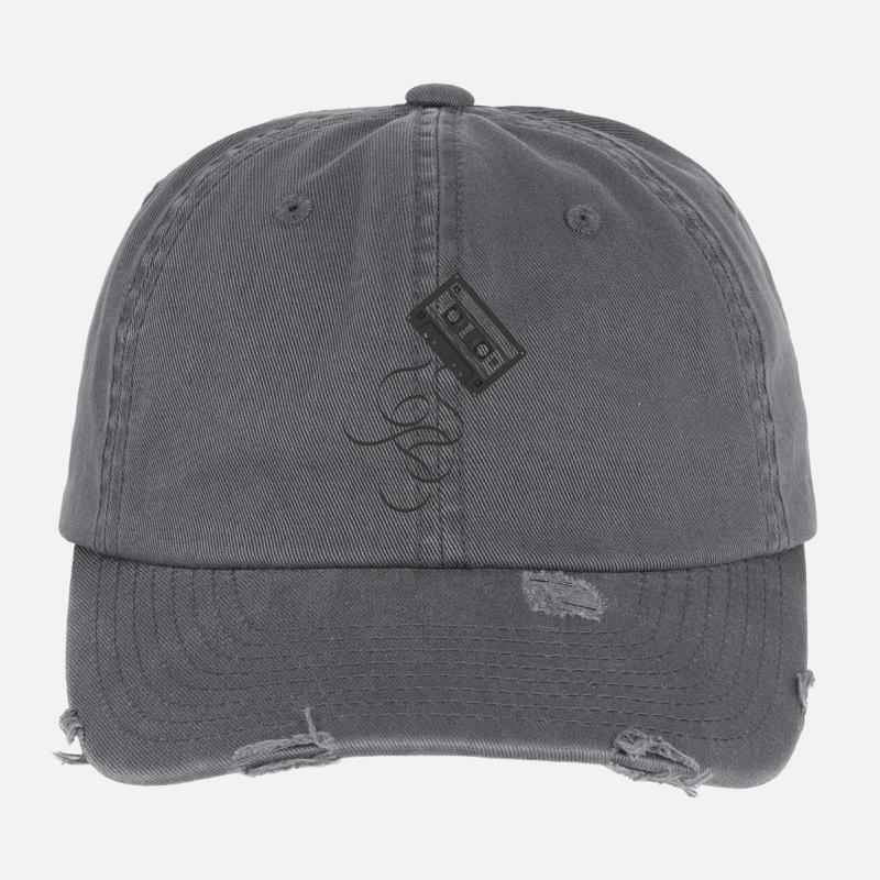 Cassette audio Casquette vintage effet usé Flexfit