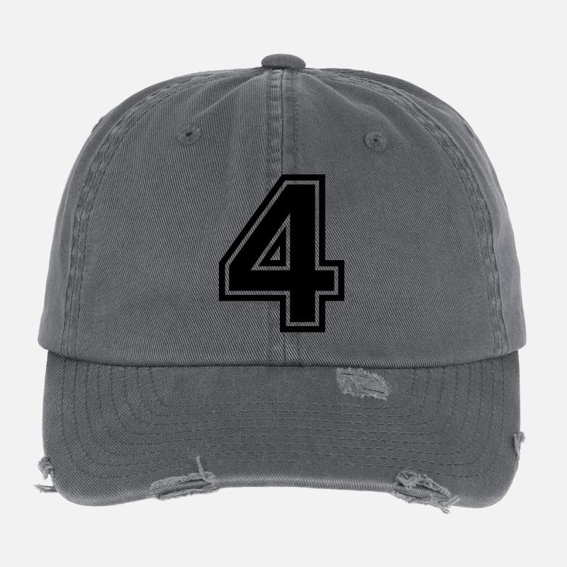 number_four Casquette vintage effet usé Flexfit