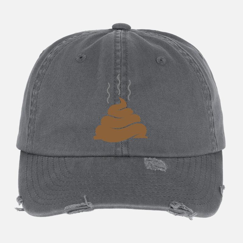 Un tas de merde Casquette vintage effet usé Flexfit