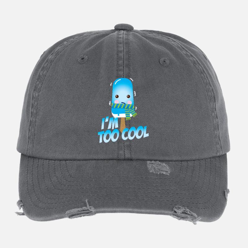 Drôle de cool sort mignon crème glacée en été Casquette vintage effet usé Flexfit