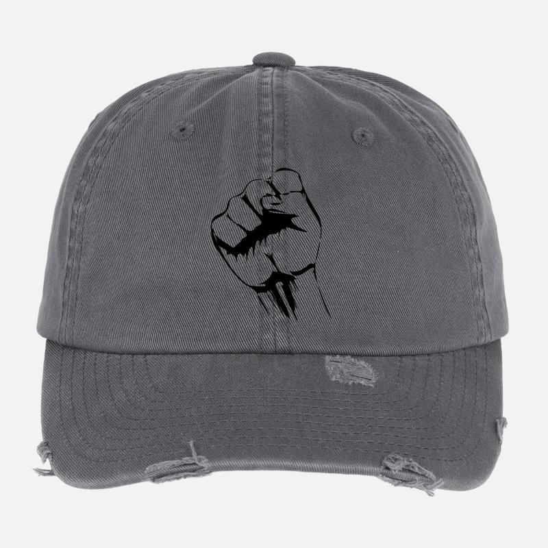 class fist revolution Flexfit Vintage Destroyed Cap