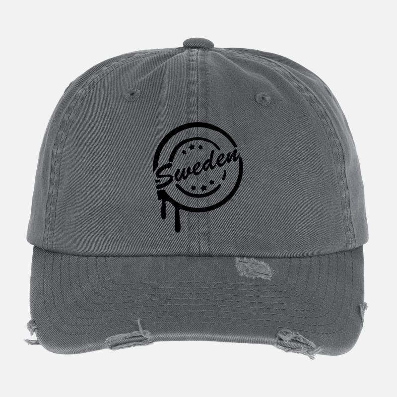 sweden___f1 Casquette vintage effet usé Flexfit