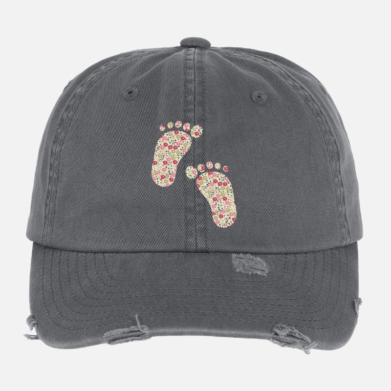 pieds liberty rose Casquette vintage effet usé Flexfit