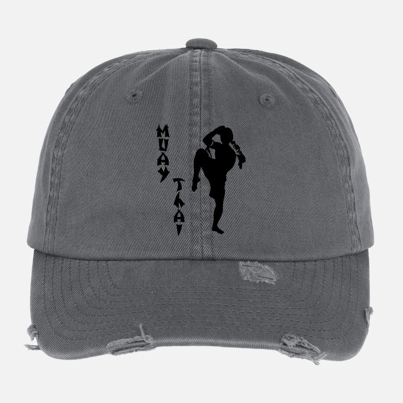 Muay Thai Flexfit Vintage Destroyed Cap