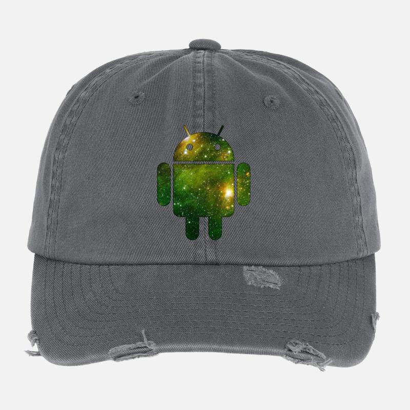Androïde - Casquette vintage effet usé Flexfit - charbon