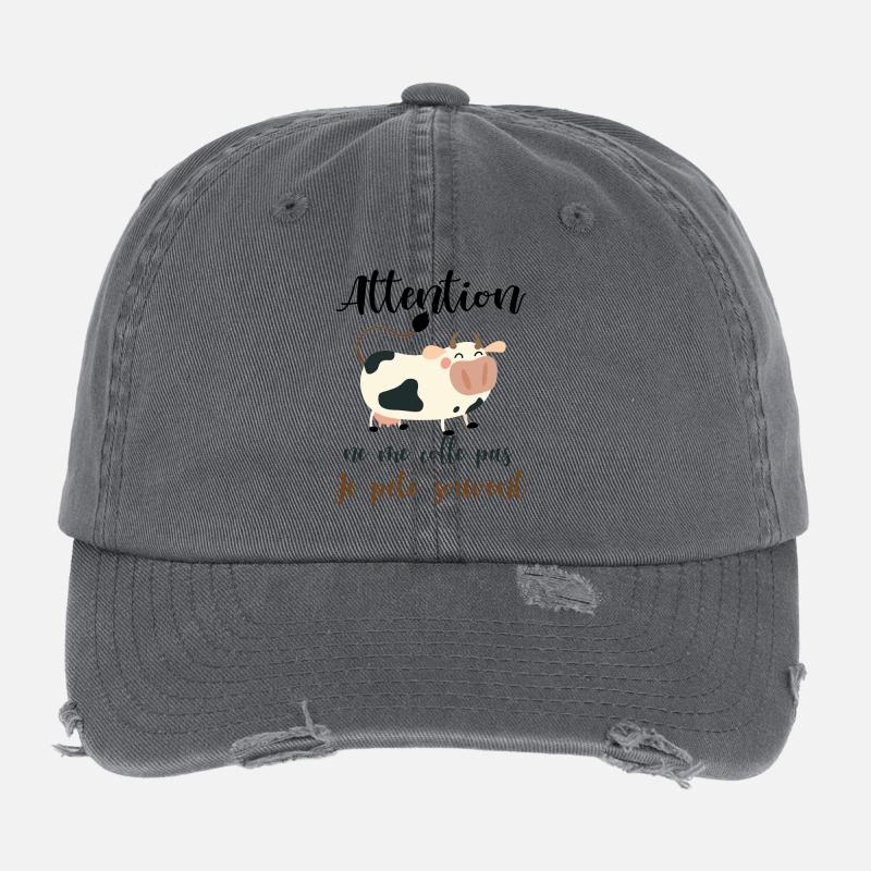 Attention ne me colle pas je pète souvent Casquette vintage effet usé Flexfit
