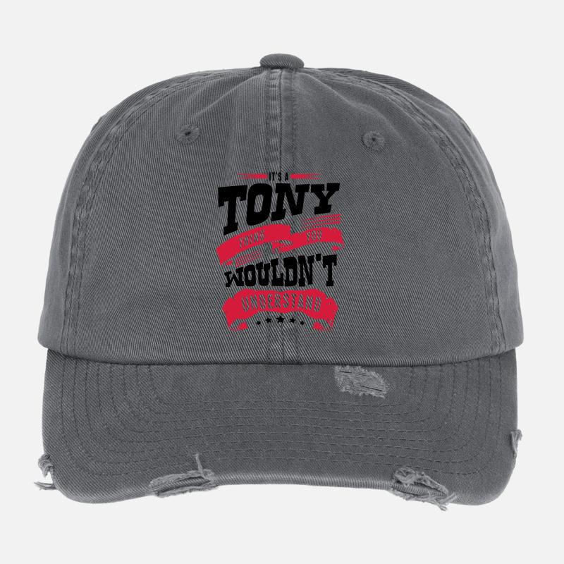 tony name thing you wouldnt understand Flexfit Vintage Destroyed Cap