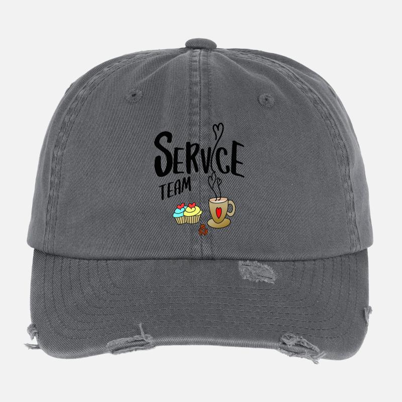 Équipe de service Casquette vintage effet usé Flexfit