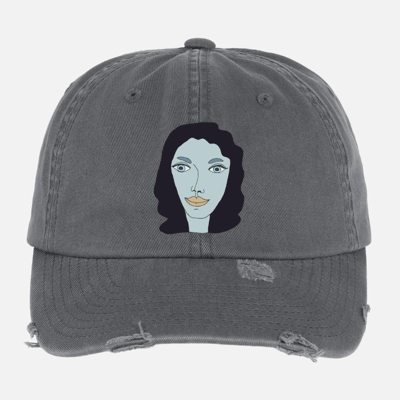 lady kunstwerk Flexfit Vintage Destroyed Cap