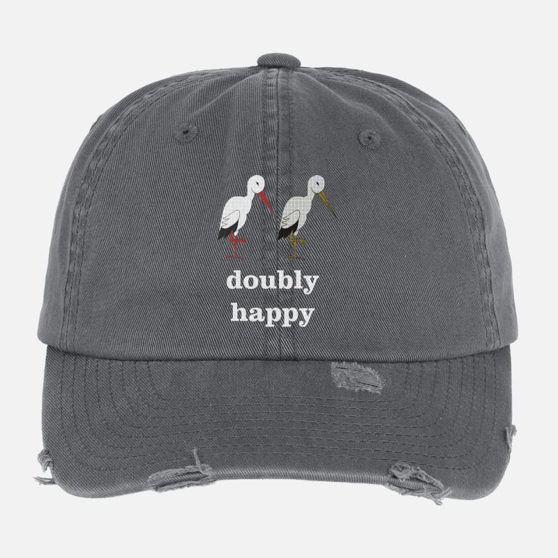 storch doubly happy Flexfit Vintage Destroyed Cap