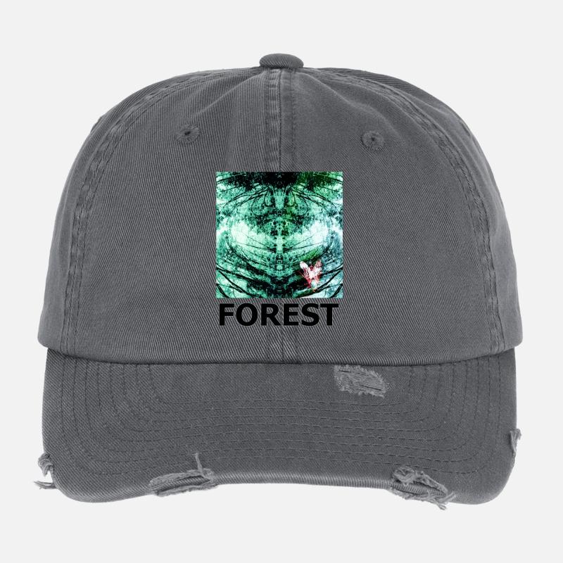 Forêt Kaléidoscope FORÊT Casquette vintage effet usé Flexfit