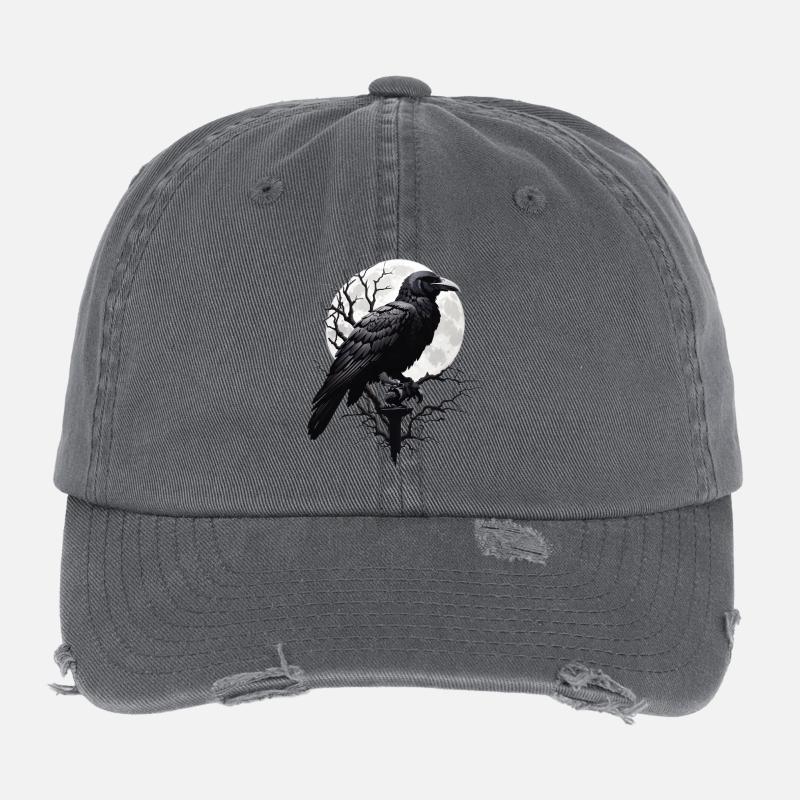 Black Raven Flexfit Vintage Destroyed Cap