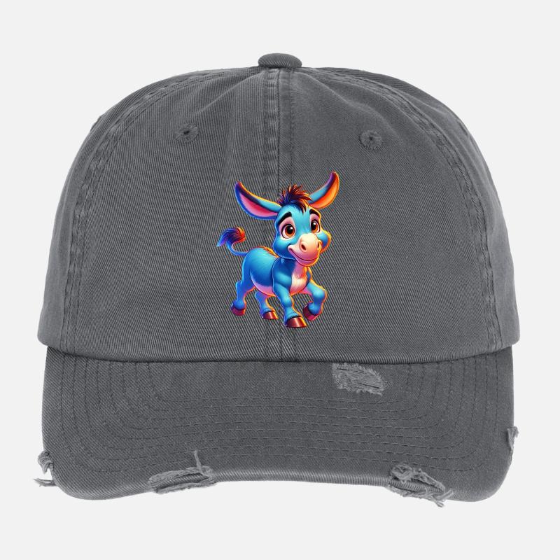 Donkey Mule Flexfit Vintage Destroyed Cap