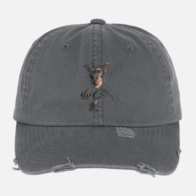Schimpanse Flexfit Vintage Destroyed Cap