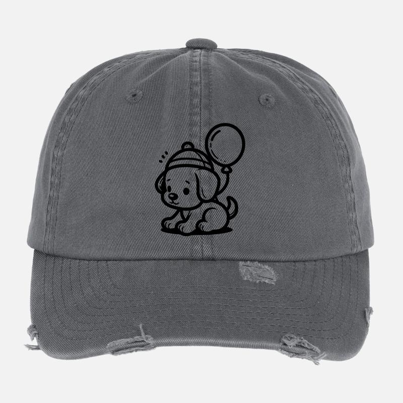 Hundewelpe Flexfit Vintage Destroyed Cap