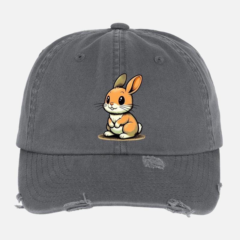 Rabbit Flexfit Vintage Destroyed Cap