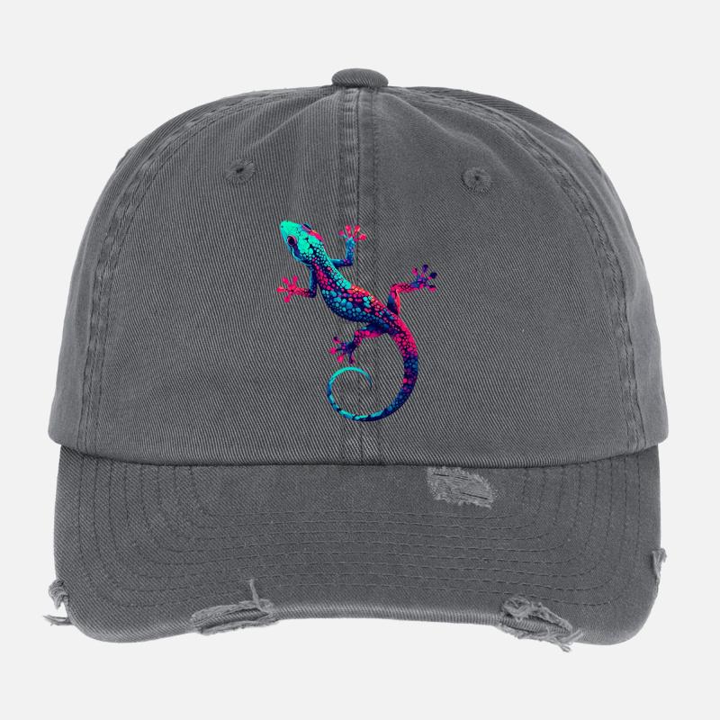 Gecko Casquette vintage effet usé Flexfit