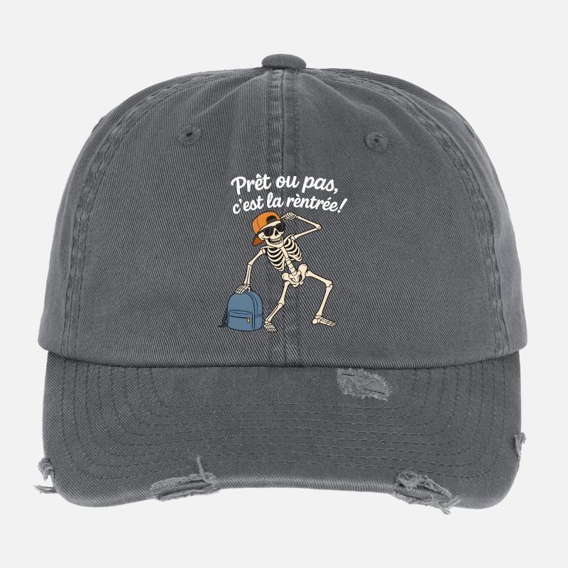 Cool Skeleton Flexfit Vintage Destroyed Cap