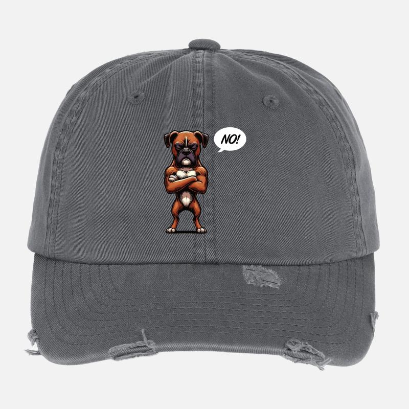 No Boxer Boxer Holder Boxer Dog Boxer Owner Flexfit Vintage Destroyed Cap