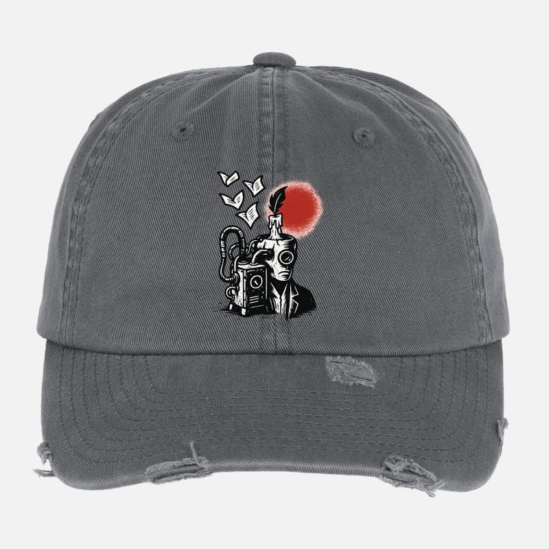 Ink Machine with Pen and Sun Flexfit Vintage Destroyed Cap