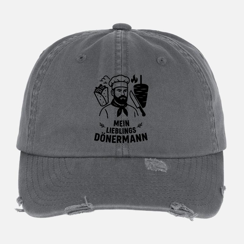 Favorite kebab man Flexfit Vintage Destroyed Cap