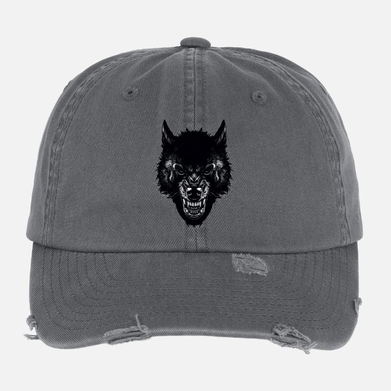 Wolf Flexfit Vintage Destroyed Cap