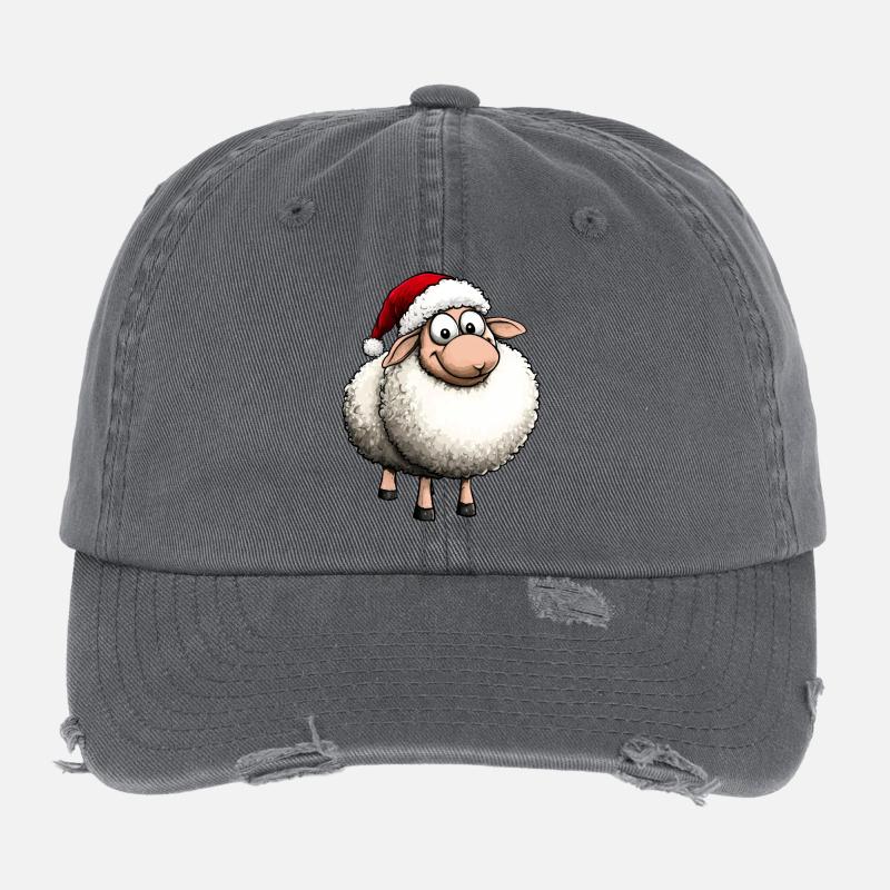 Noël des moutons Casquette vintage effet usé Flexfit