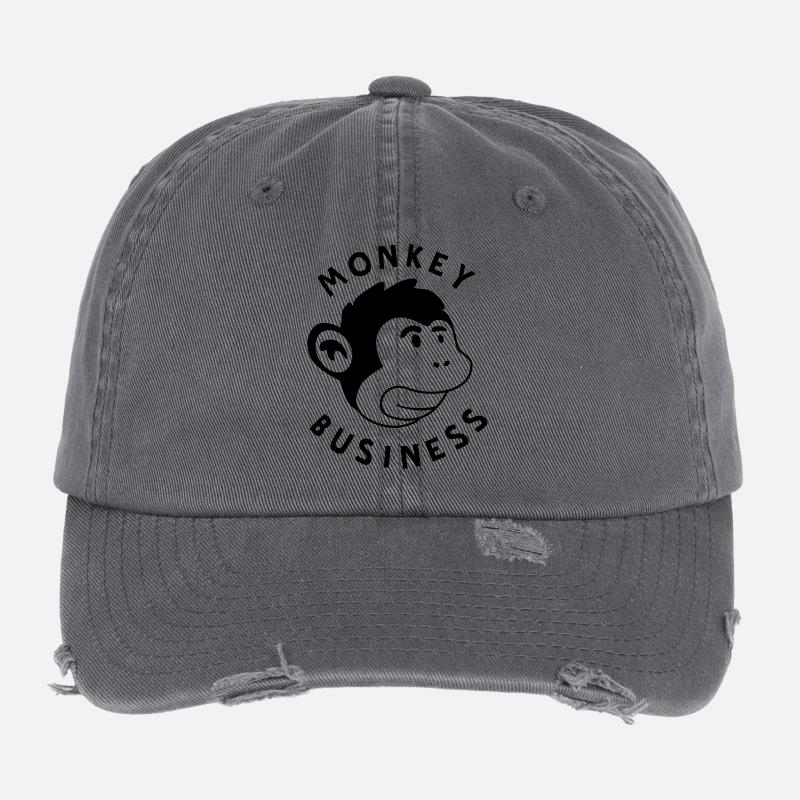 Monkey Business – Affenstarkes Graffiti Jungle Flexfit Vintage Destroyed Cap