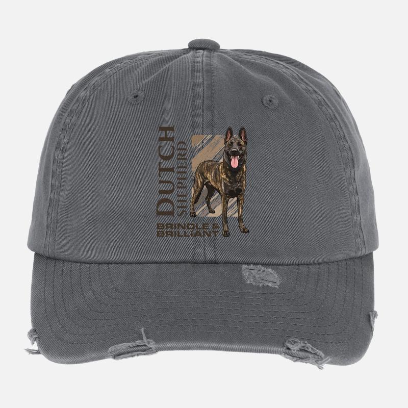 Dutch Shepherd - Dutchie  Flexfit Vintage Destroyed Cap