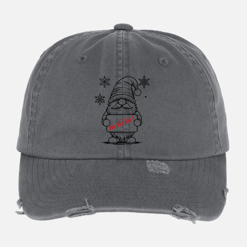 gnome de noël  Casquette vintage effet usé Flexfit