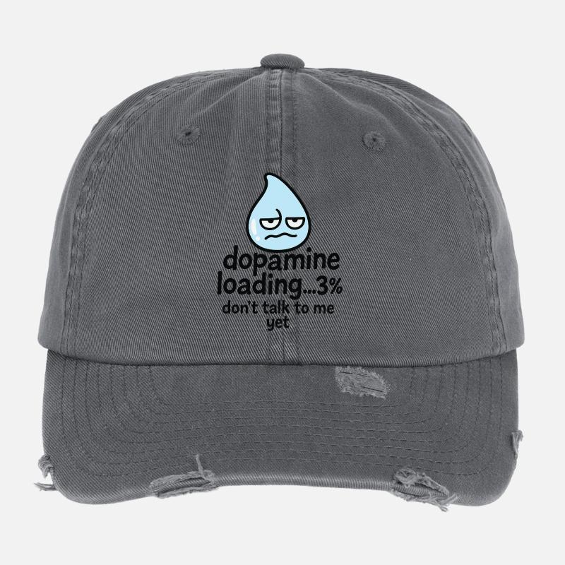 Dopamin-Lade-% Tropfen Flexfit Vintage Destroyed Cap