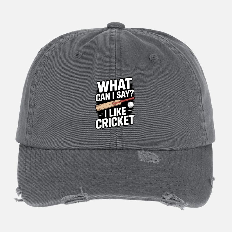 Drôle de cricket : Jeu de cricket vintage Casquette vintage effet usé Flexfit