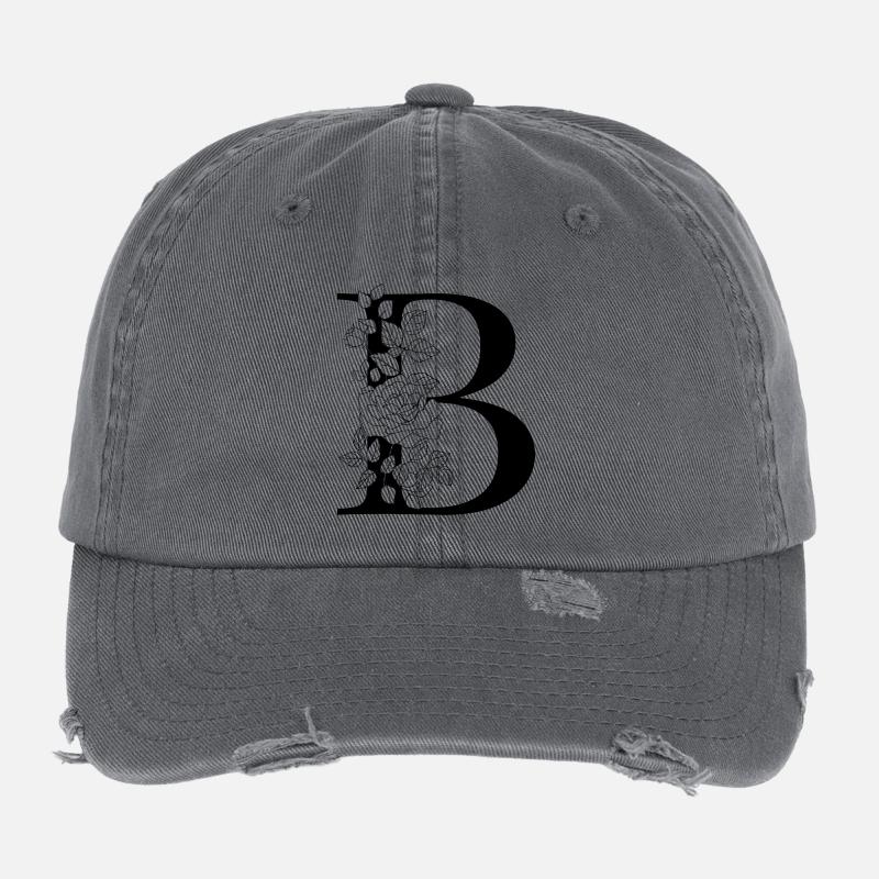 Alphabet B Flexfit Vintage Destroyed Cap