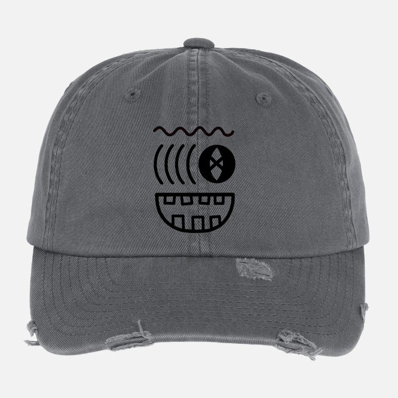 Welliges Monstergesicht Flexfit Vintage Destroyed Cap